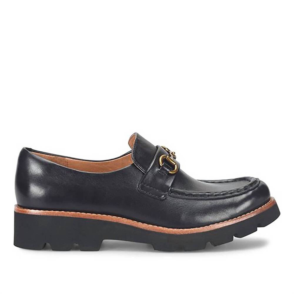 NEW SOFFT women's prewitt loafer in black chaser